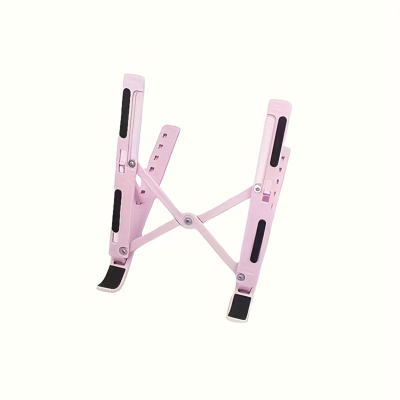 Adjustable Height & Angle Laptop Stand with 10-Level Positioning, Ergonomic Portable Foldable Desktop Stand for Improved Posture & Airflow, Compatible with Most Laptops, Vertical Laptop Stand, Sturdy Construction