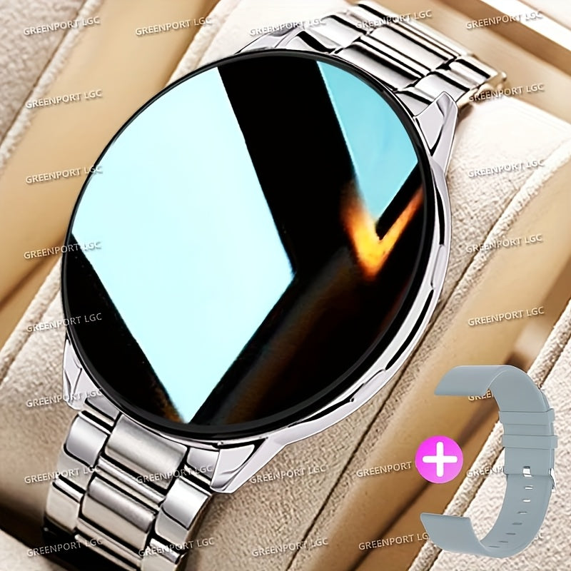 ERUN Smart Watch 5143.5 - 3.81cm Round Screen, Multi-Dial Selection, Sports Mode, Call/Message Reminders, Weather Sync, Business & Casual Style, Rechargeable Battery, Perfect Gift for Men & Women, Christmas & Birthday, Smart