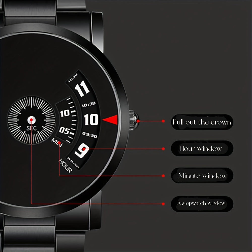 Men's Black Fashion Students Cool Watch