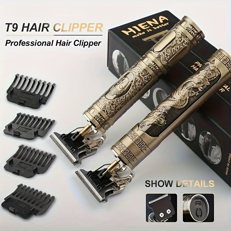 USB Rechargeable Hair Clipper, Professional Barber Electric Razor, T-Style Trimmer, Gapless Trimmer, Beard Shaver, Men's Hair Clipper. Valentine's Day, Spring Festival, Lunar New Year