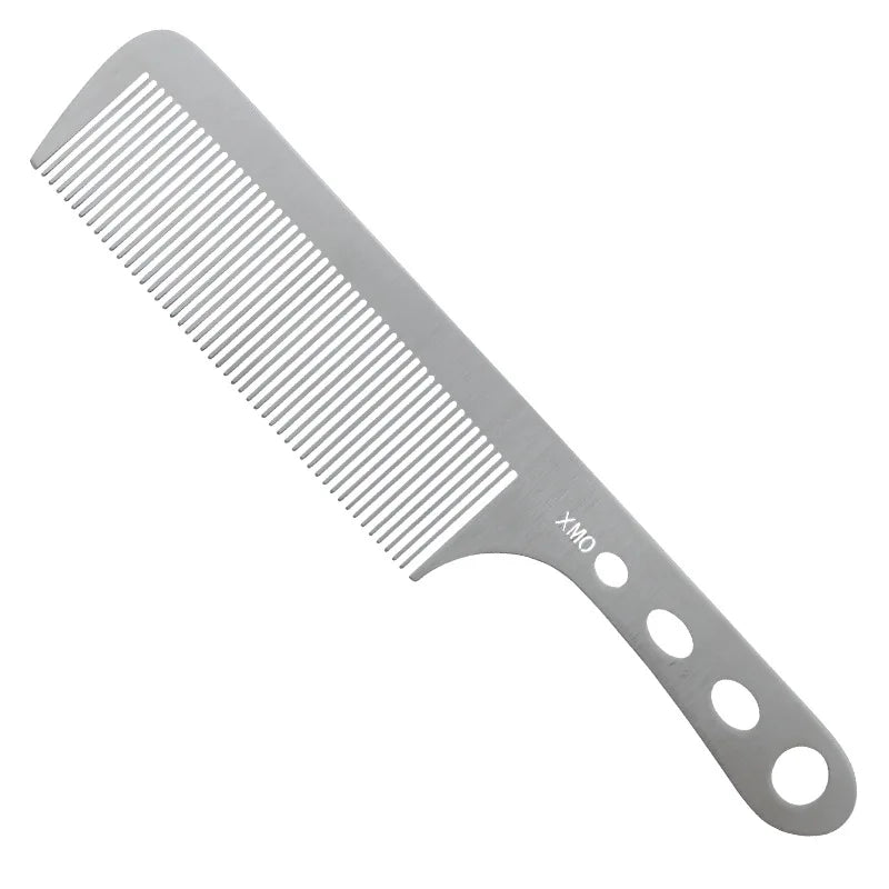Brainbow 1PC Titanium Steel Comb Professional Salon Hair Hairdressing Anti-static Barbers Comb Ultra Thin Hair Brush for Men