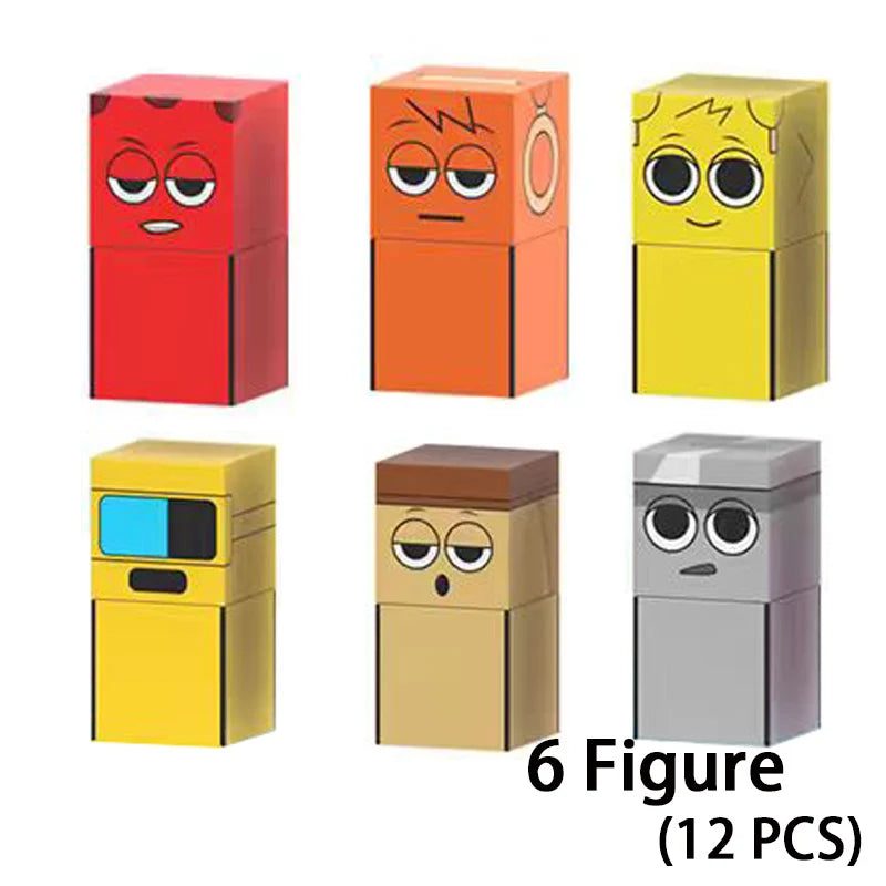 Magnetic Building Block Sprunki Magnet Cube Mine World Set for Boy Girl Kid Age 3+ DIY Model Children STEM Sensory MusicToy Gift