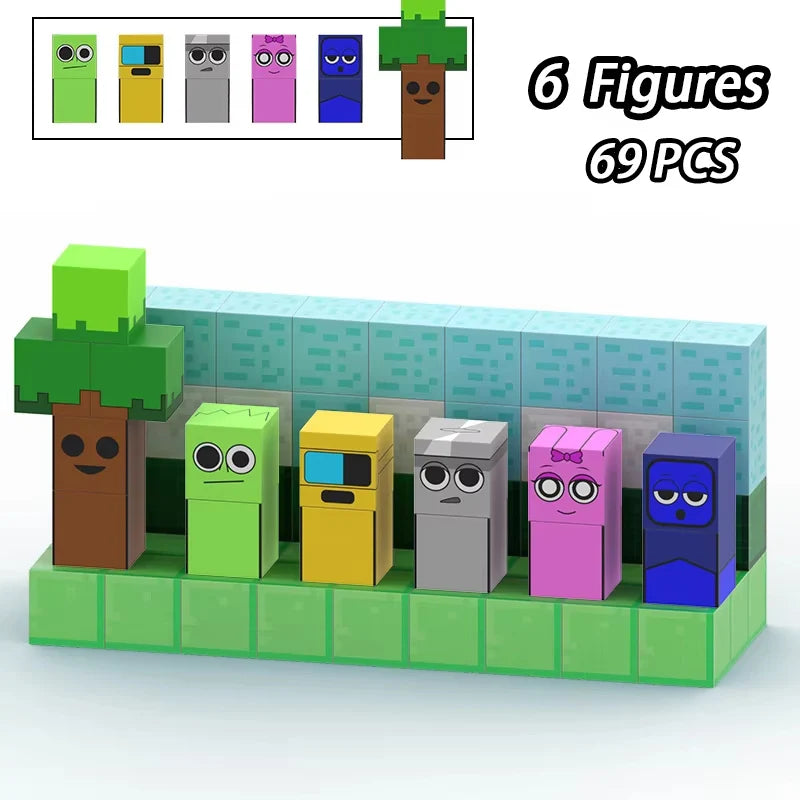 Magnetic Building Block Sprunki Magnet Cube Mine World Set for Boy Girl Kid Age 3+ DIY Model Children STEM Sensory MusicToy Gift