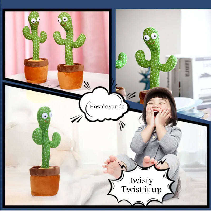 Interactive Dancing Cactus Funny Rechargeable Electric Cactus Sing And Repeat Imitation Learning To Talk Dancing Cactus Gifts