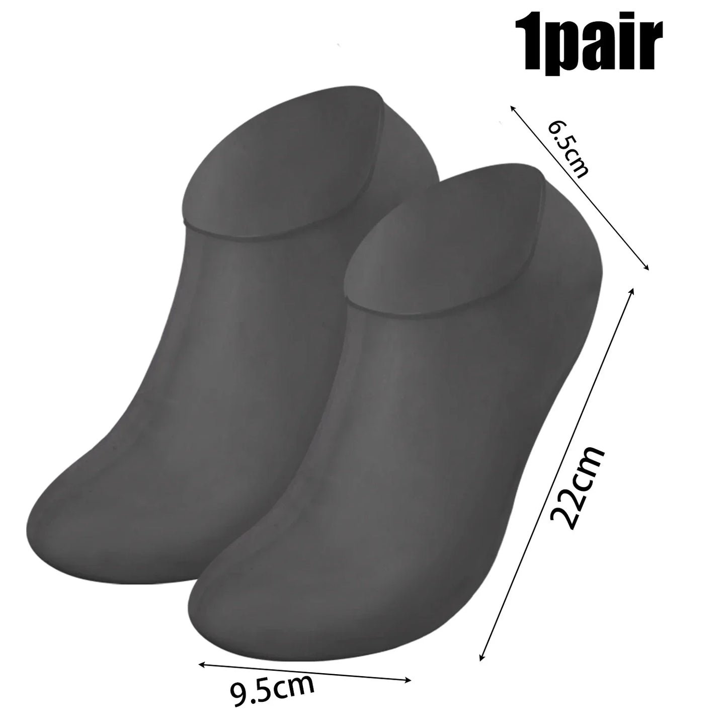 1Pair Silicone Foot Care Socks Anti Cracking Moisturizing Gel Elastic Socks DIY Foot Mask Cracked Dead Skin Remove Pedicure Tool
