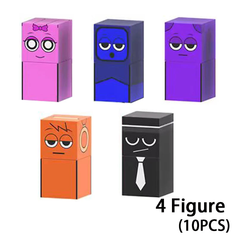 Magnetic Building Block Sprunki Magnet Cube Mine World Set for Boy Girl Kid Age 3+ DIY Model Children STEM Sensory MusicToy Gift