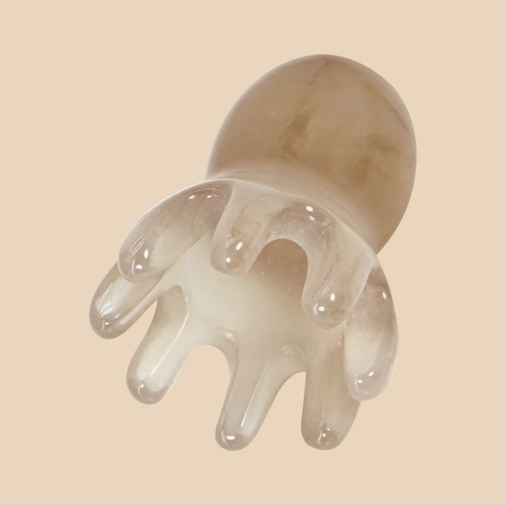 Cute Octopus Scalp Massage Comb (Resin)|Korean Hair Care, Stress Relief, Anti-Hair Loss, Portable Head Massager for Home & Trave
