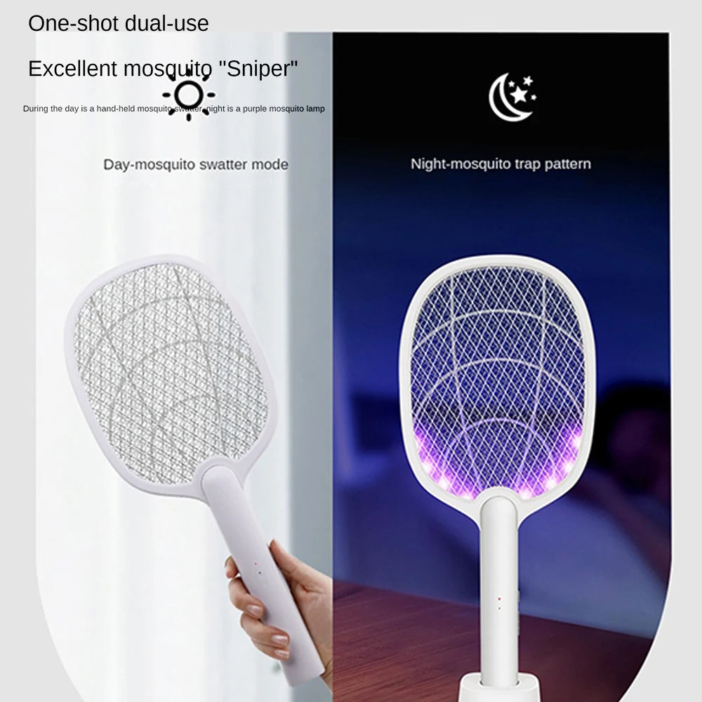 Electric Mosquito Swatter Mosquito Killer 2500V USB Rechargeable Angle Not Adjustable Electric Bug Zapper Fly Bat Swatter