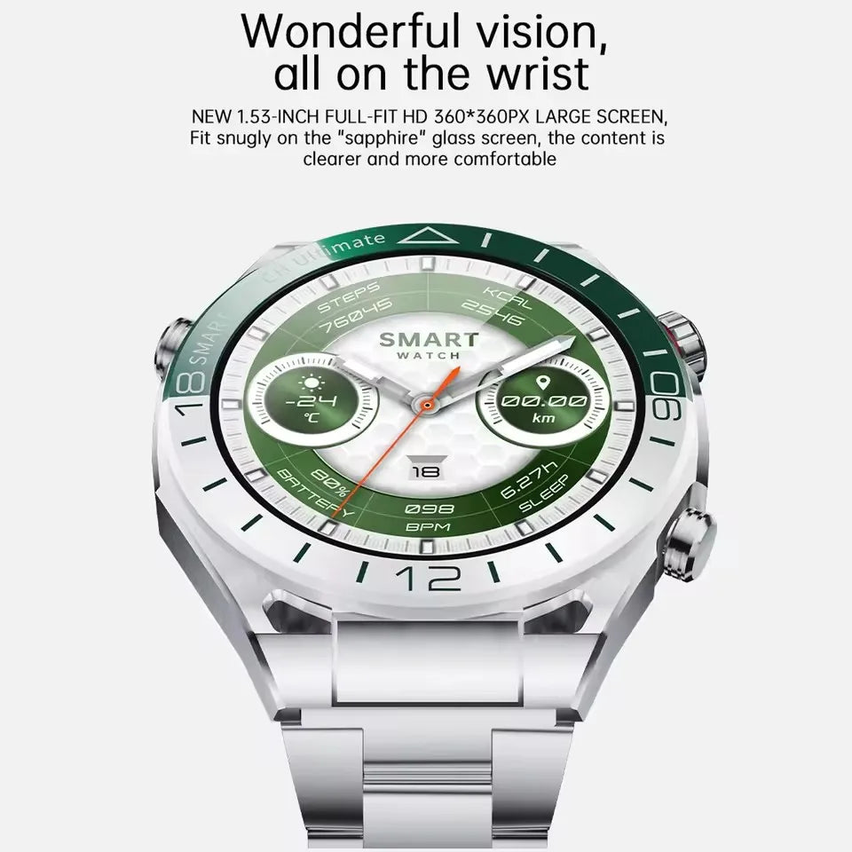 SK41 Smartwatch 2025 Women Men Lady Gifts 1.53” HD AMOLED GPS Bluetooth Phone Calls Sports Smart Watches For Man NFC Waterproof