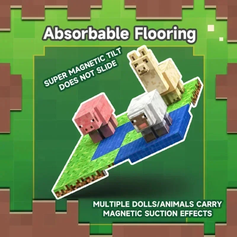 Magnetic Base Plate Variety Baseplates Match Mine World Magnetic Building Blocks Toys for Boys and Girls DIY Children Gift Toy
