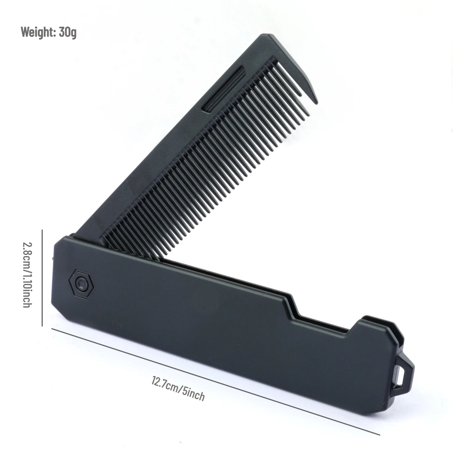 New 2 in 1 Pocket Folding Combs Plastic Wide Tooth Oil Head Comb Beard Combing Barber Hair Clipper Comb Salon Hair Styling Tools