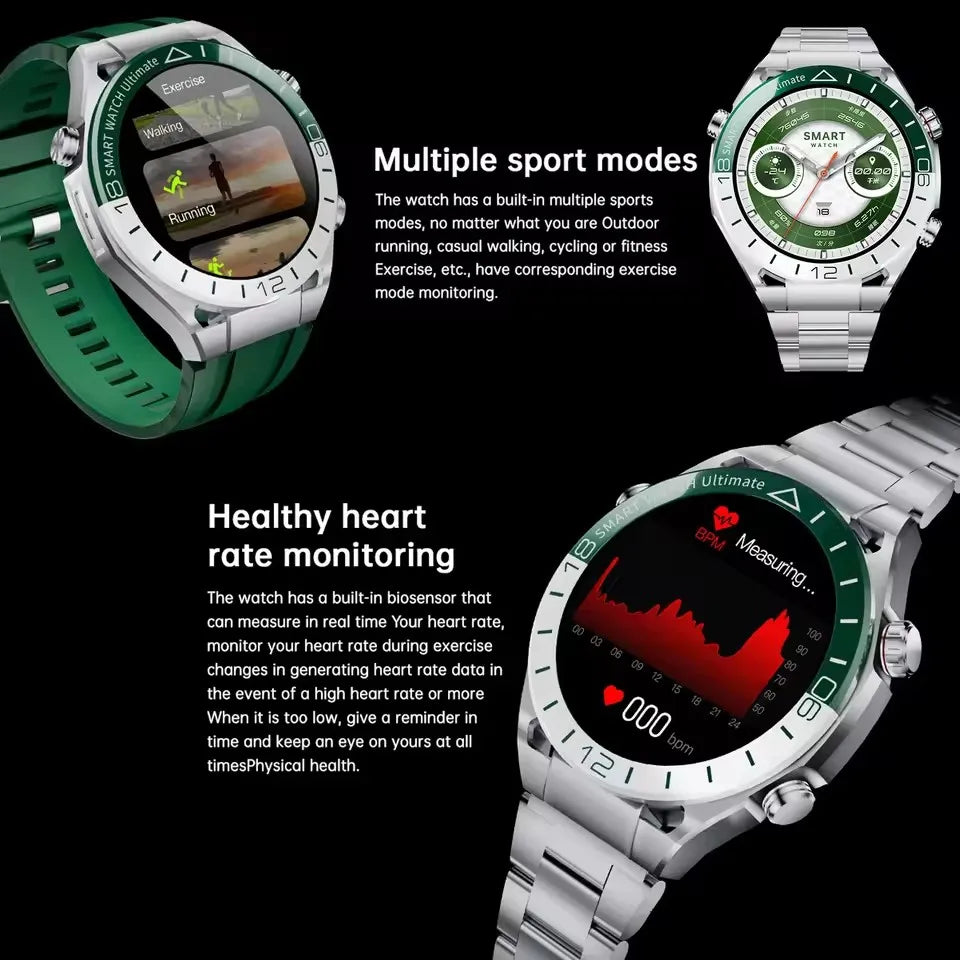 SK41 Smartwatch 2025 Women Men Lady Gifts 1.53” HD AMOLED GPS Bluetooth Phone Calls Sports Smart Watches For Man NFC Waterproof