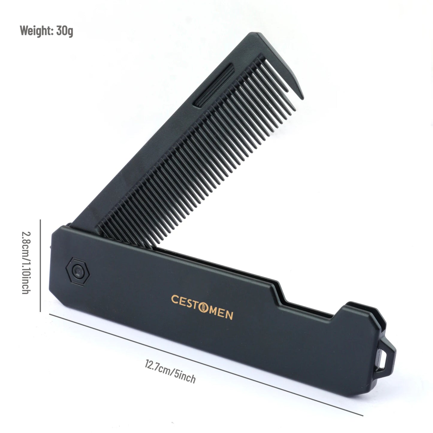 New 2 in 1 Pocket Folding Combs Plastic Wide Tooth Oil Head Comb Beard Combing Barber Hair Clipper Comb Salon Hair Styling Tools