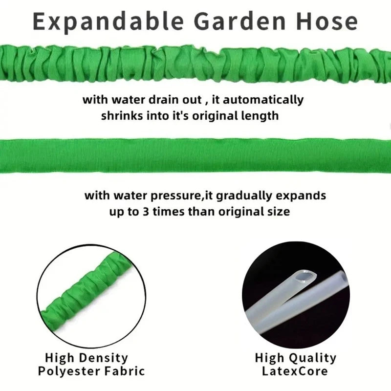 Expandable Magic Hose, High-Pressure Car Wash, 7Water Spraying Functions, Water Gun, Home Garden Watering Hose garden hose