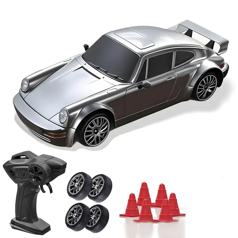 RC Drift Car 1:24 Remote Control Car 20KM/H 4WD High Speed RC Cars 2.4GHz with LED Lights Extra Drifting Tires Vehicle for Adult