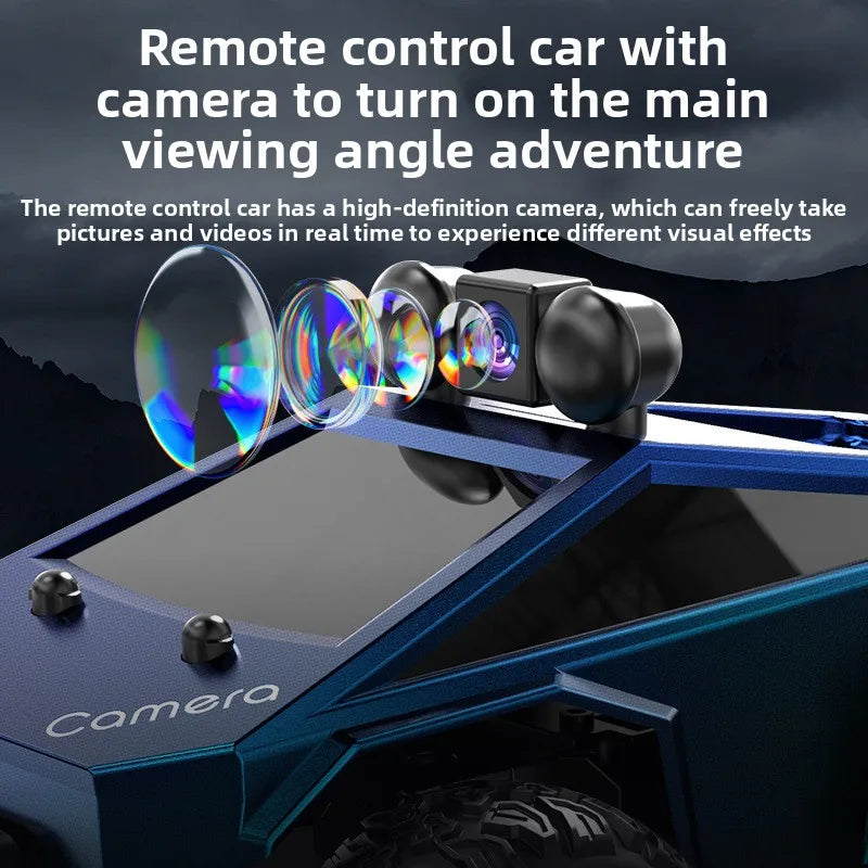 KF29 with Camera WIFI Image Transmission High-speed Car 1:28 Off-road Big Foot Car Remote Control Model Toy Birthday Gift