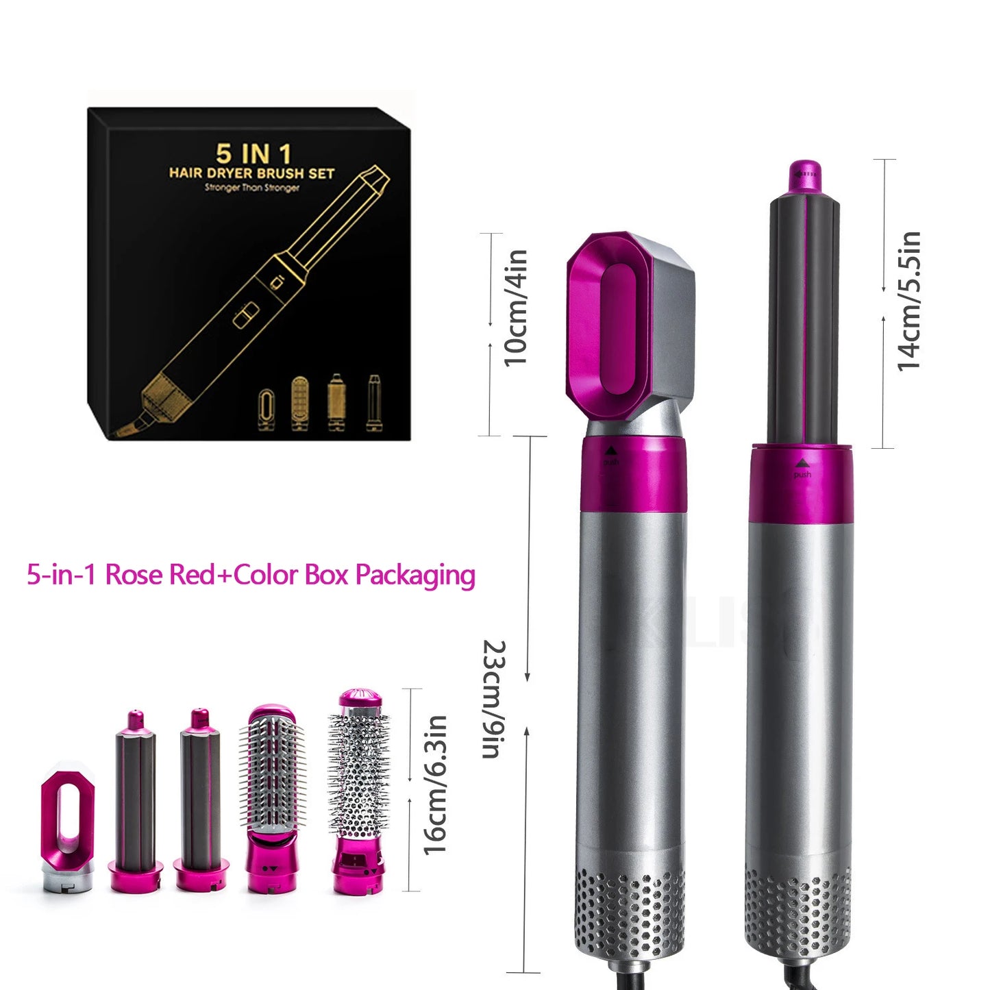 Multifunctional 5 In 1 Hair Straightener Curler Styling Set For Dyson Airwrap Hair Dryer Hair Plate Hot Comb Styling Appliance