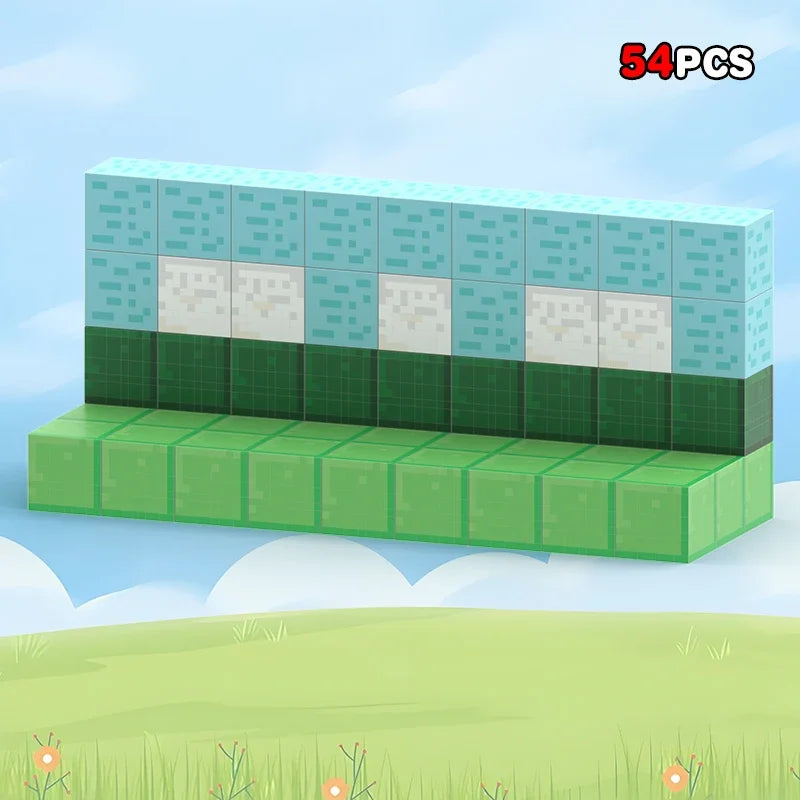 Magnetic Building Block Sprunki Magnet Cube Mine World Set for Boy Girl Kid Age 3+ DIY Model Children STEM Sensory MusicToy Gift