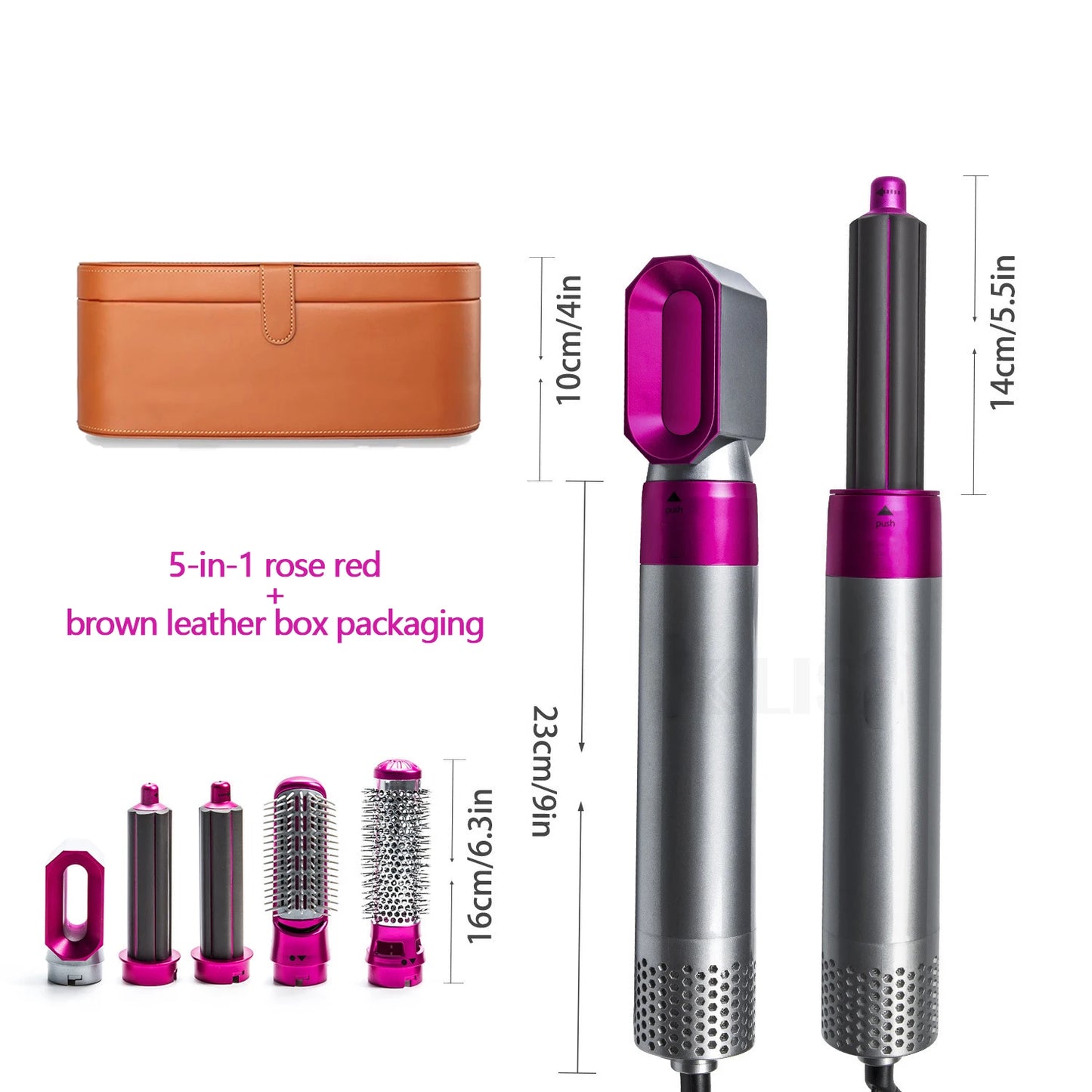 Multifunctional 5 In 1 Hair Straightener Curler Styling Set For Dyson Airwrap Hair Dryer Hair Plate Hot Comb Styling Appliance