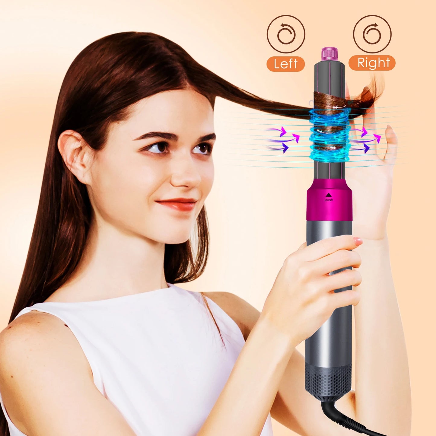 Multifunctional 5 In 1 Hair Straightener Curler Styling Set For Dyson Airwrap Hair Dryer Hair Plate Hot Comb Styling Appliance