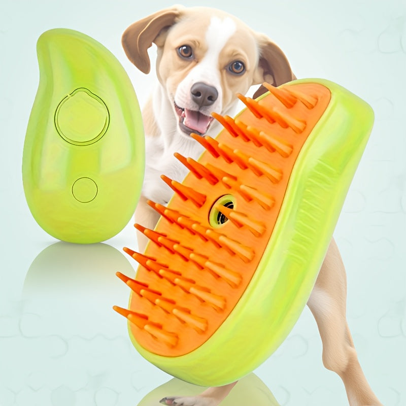 3-in-1 Rechargeable Cat Grooming Brush with Static Protection Technology - USB-Powered Pet Hair Remover, Massager & Cleaner, Ergonomic Design for Effective Fur Removal & Cat Care, Cat Brush for Shedding And Grooming, Handheld