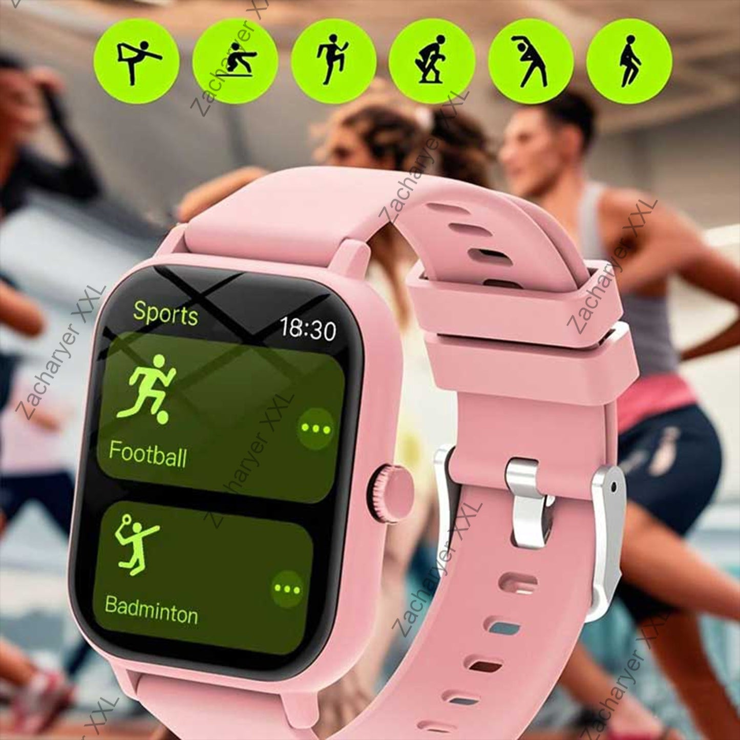 2025 Latest Smart Watch, Unisex Wireless Calling/Receiving, Multiple Sports Modes, Fitness Tracking, Camera Control, Message Notifications, Suitable for iPhone and Android, Great Gift for Family and Friends, Birthday Holiday