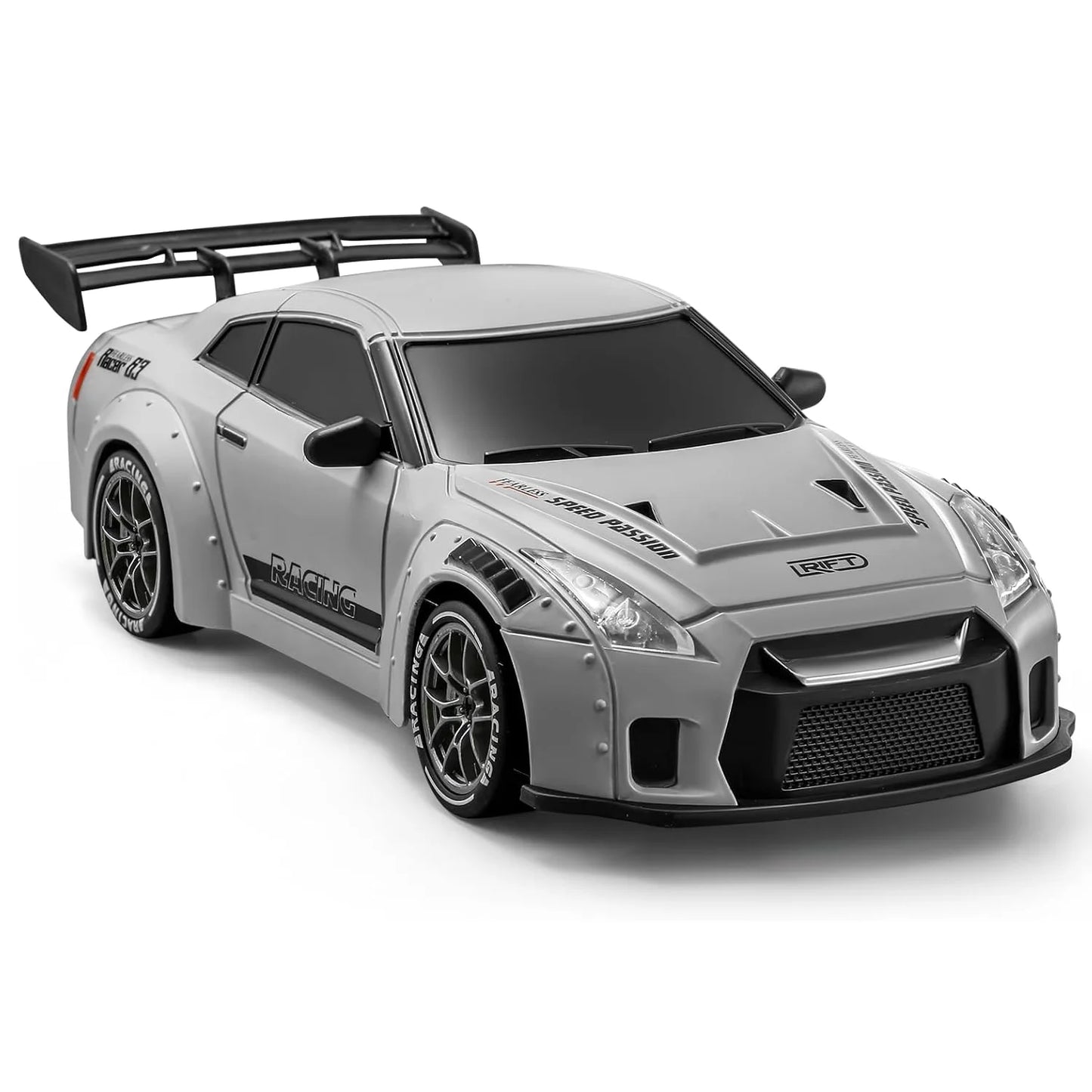 RC Drift Car 1:24 Remote Control Car 20KM/H 4WD High Speed RC Cars 2.4GHz with LED Lights Extra Drifting Tires Vehicle for Adult