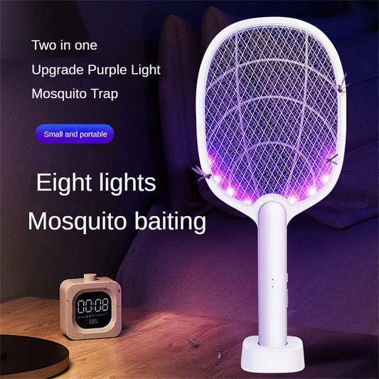 Electric Mosquito Swatter Mosquito Killer 2500V USB Rechargeable Angle Not Adjustable Electric Bug Zapper Fly Bat Swatter