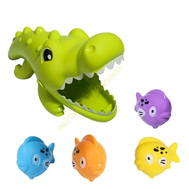 Creative Big Eating Fish Bath Time Shower Toy For Toddler Fine Motor DXAD