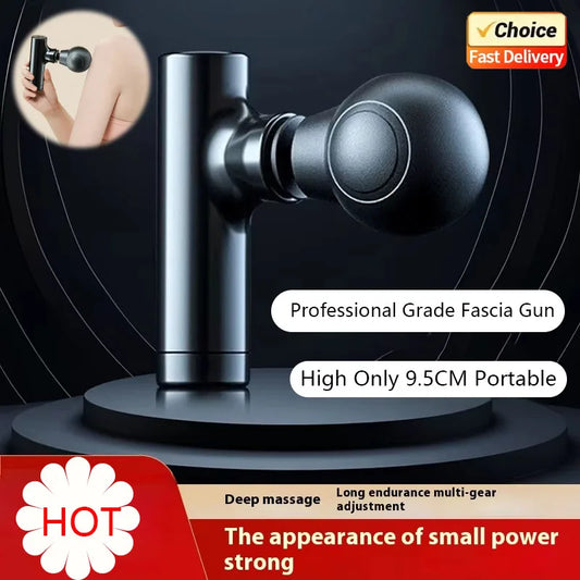 New Mini Massage Gun USB Portable Muscle Relaxation Vibrating Fitness Equipment for Neck Back Shoulder Pain Relief