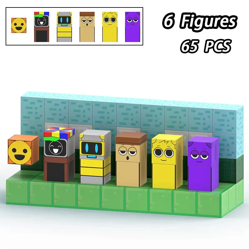 Magnetic Building Block Sprunki Magnet Cube Mine World Set for Boy Girl Kid Age 3+ DIY Model Children STEM Sensory MusicToy Gift