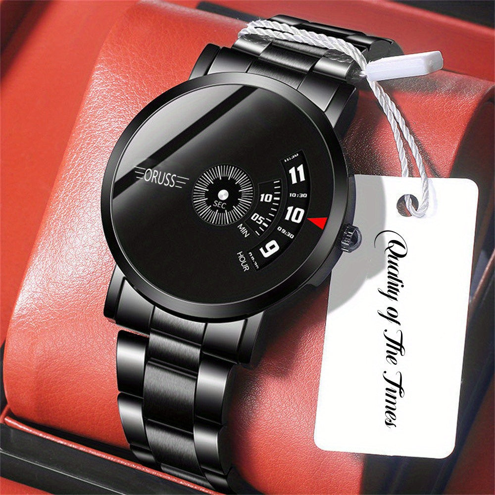 Men's Black Fashion Students Cool Watch